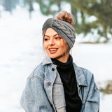 Bandeau Cheveux Femme hiver avec doublure en peluche